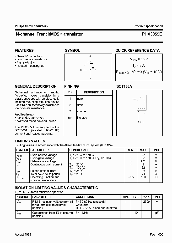 PHX3055E_161689.PDF Datasheet