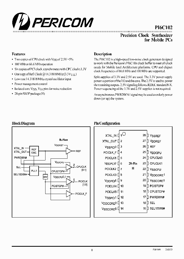 PI6C102_173283.PDF Datasheet