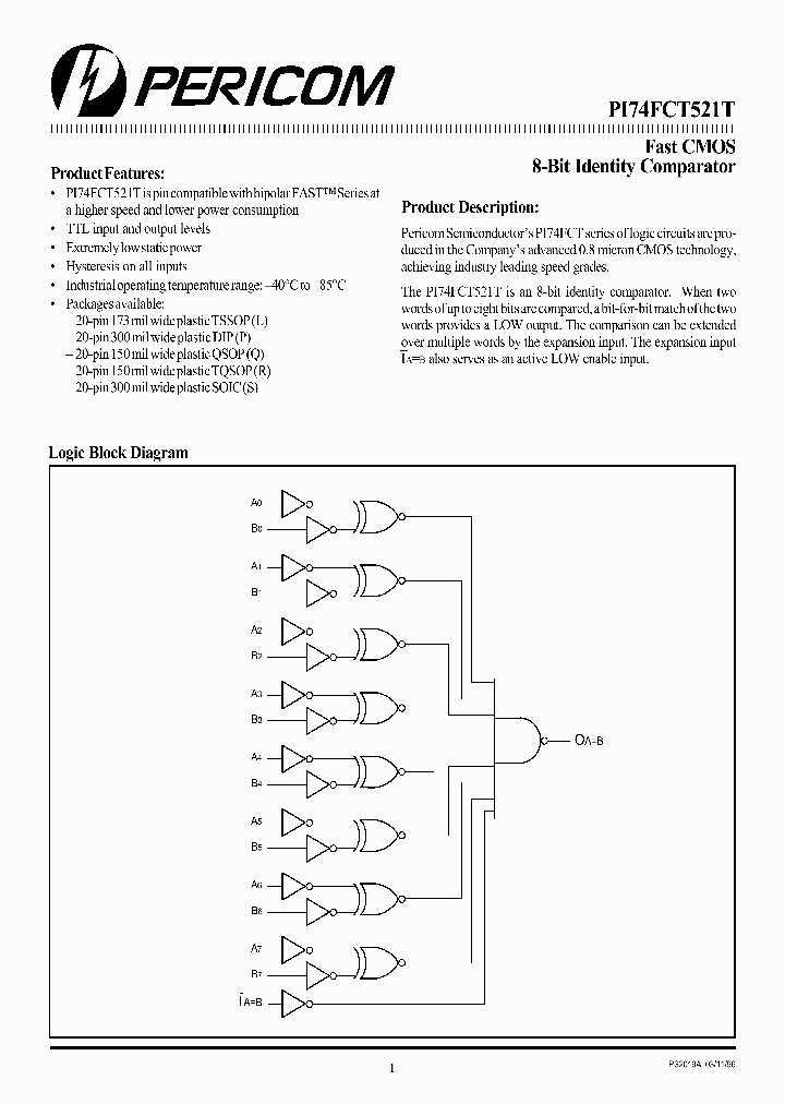 PI74FCT521_32435.PDF Datasheet