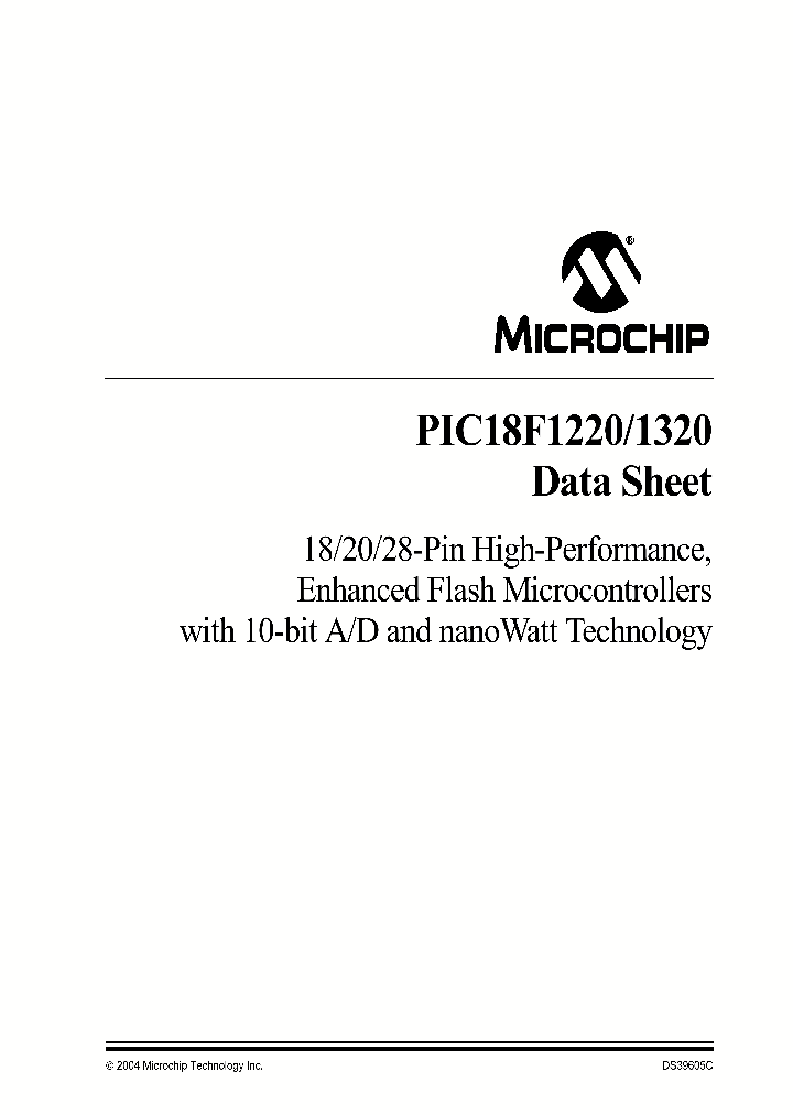 PIC18F1220_100570.PDF Datasheet