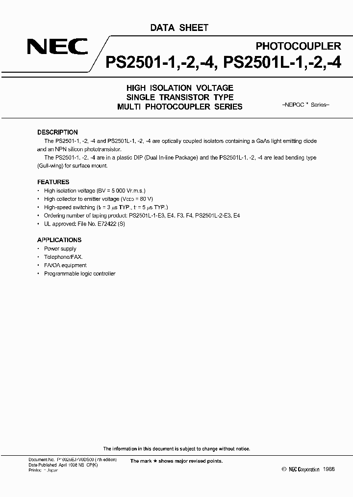 PS2501-1_34676.PDF Datasheet