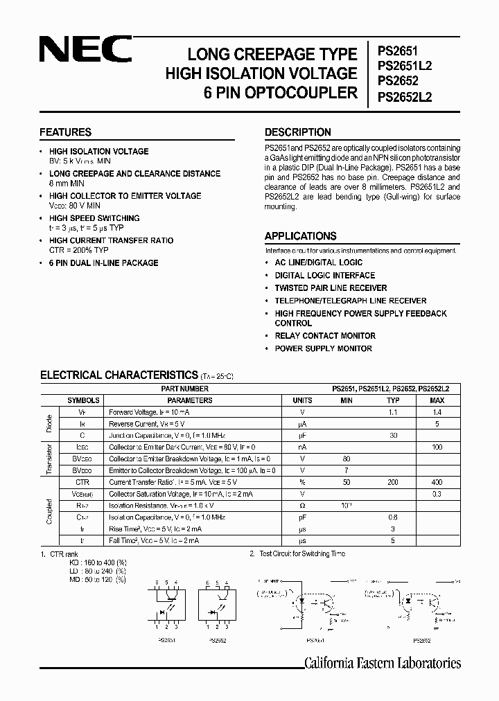 PS2652_163191.PDF Datasheet