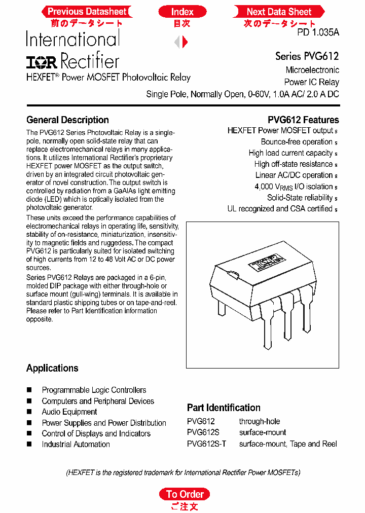 PVG612_95274.PDF Datasheet
