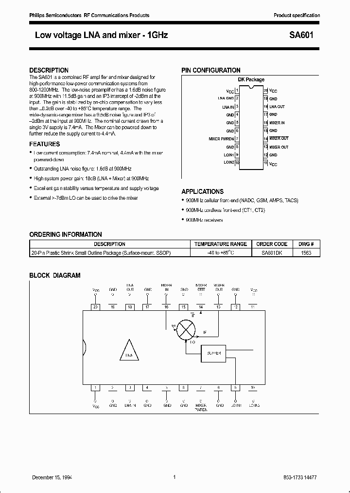 SA601DK_117900.PDF Datasheet