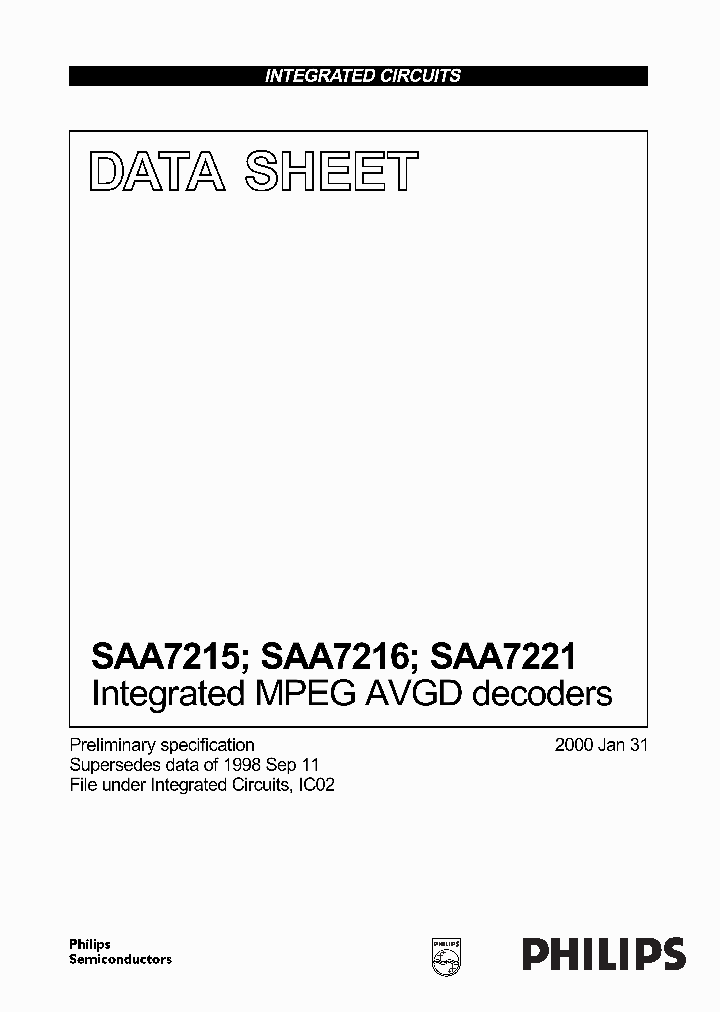 SAA7221_151361.PDF Datasheet