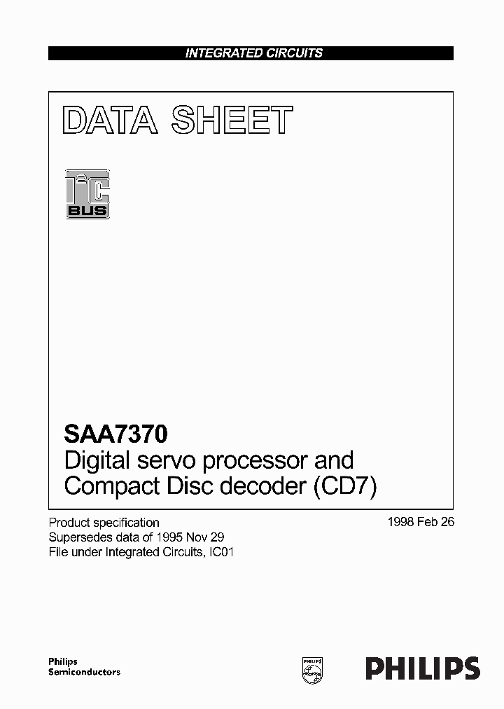 SAA7370_94351.PDF Datasheet