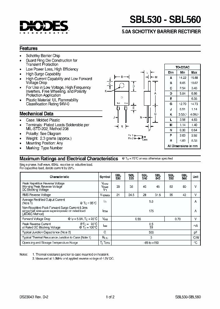 SBL535_188589.PDF Datasheet