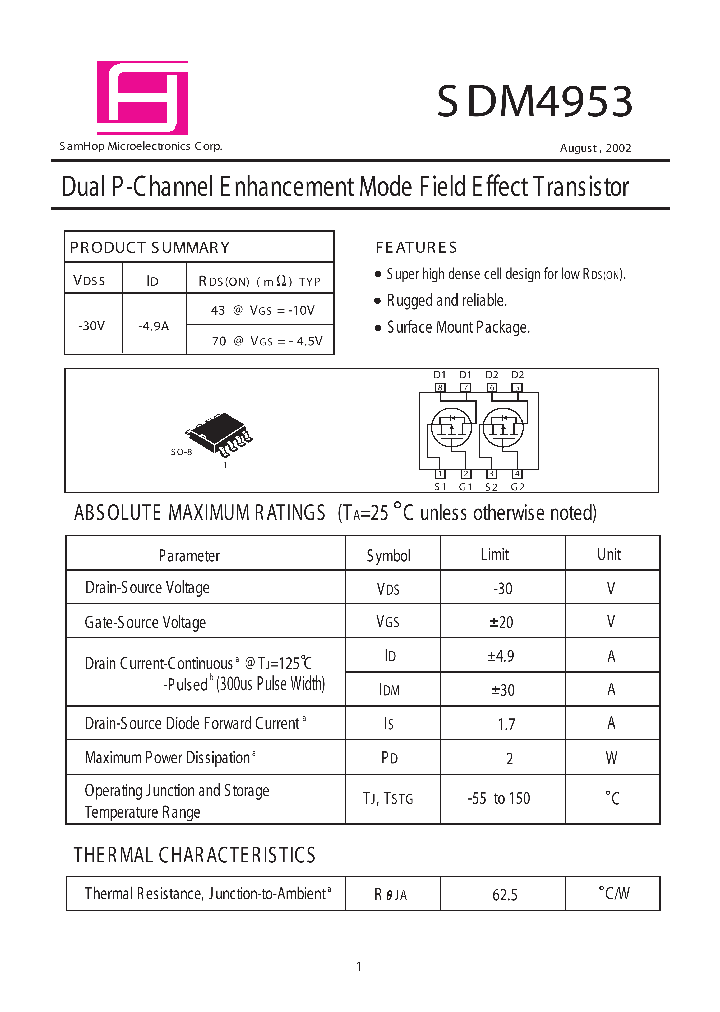 SDM4953_162665.PDF Datasheet