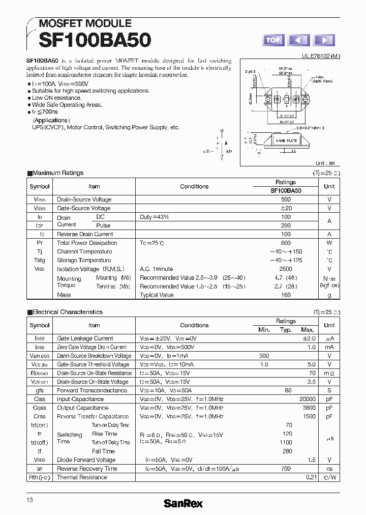 SF100BA50_163364.PDF Datasheet