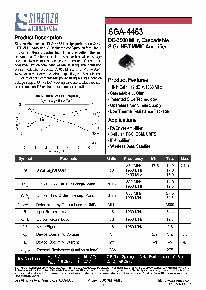 SGA-4463_87921.PDF Datasheet