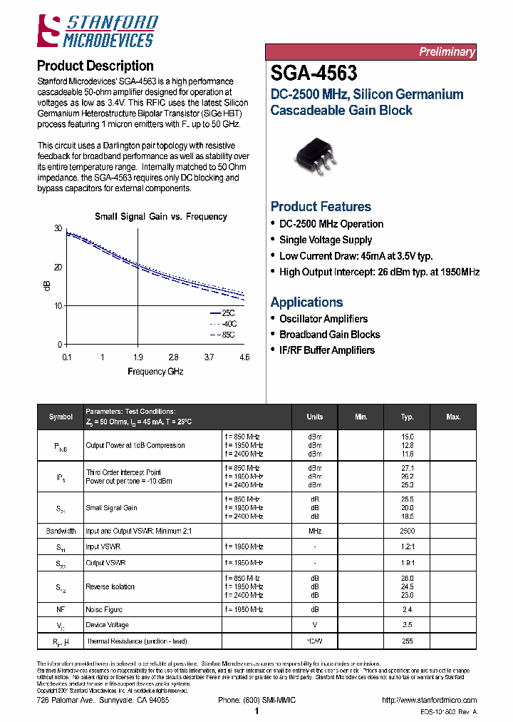 SGA-4563_87922.PDF Datasheet