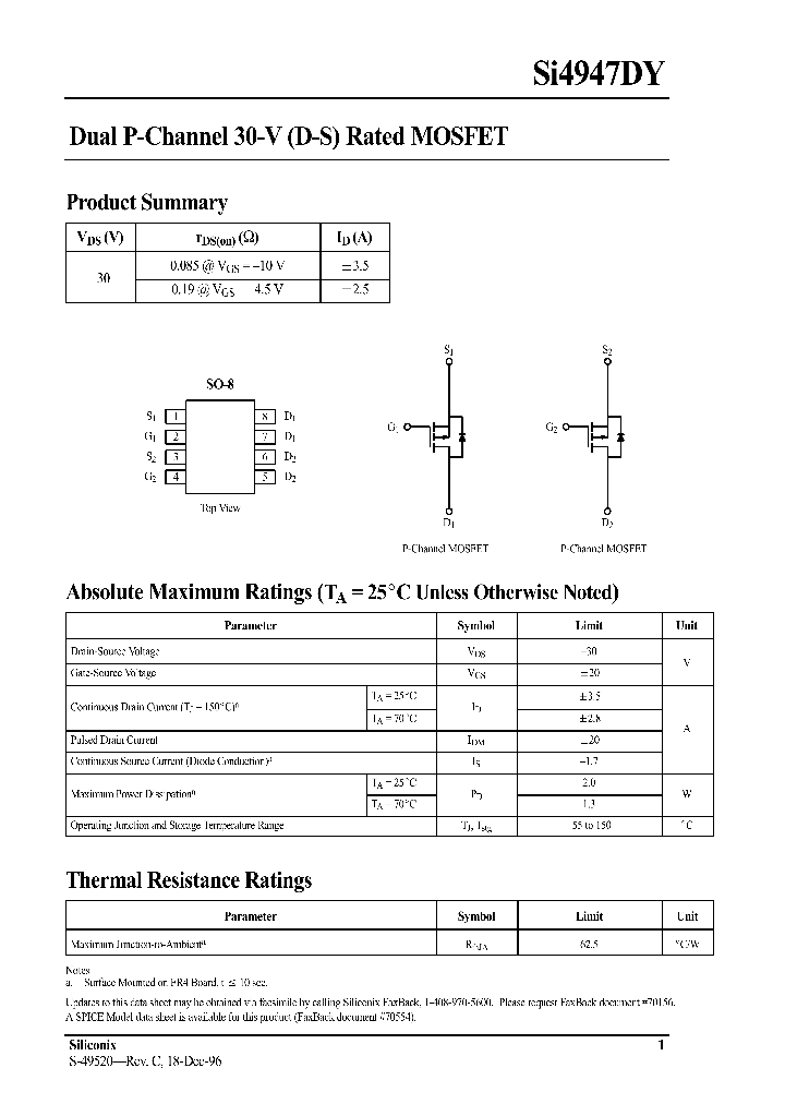 SI4947DY_167739.PDF Datasheet