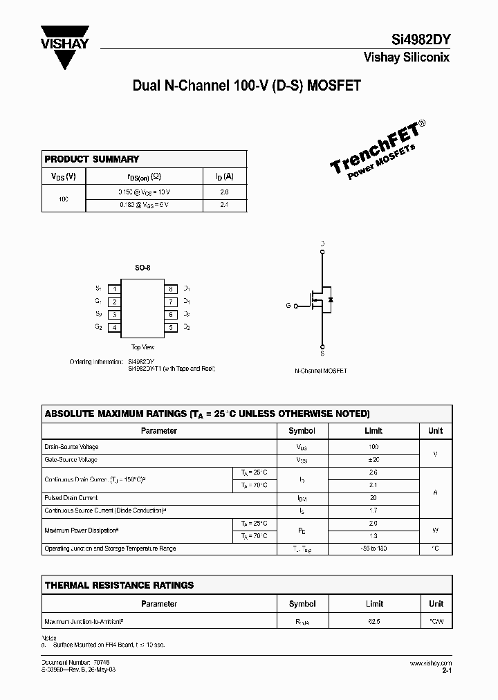 SI4982DY_177607.PDF Datasheet