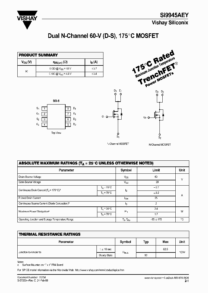 SI9945AEY_172534.PDF Datasheet
