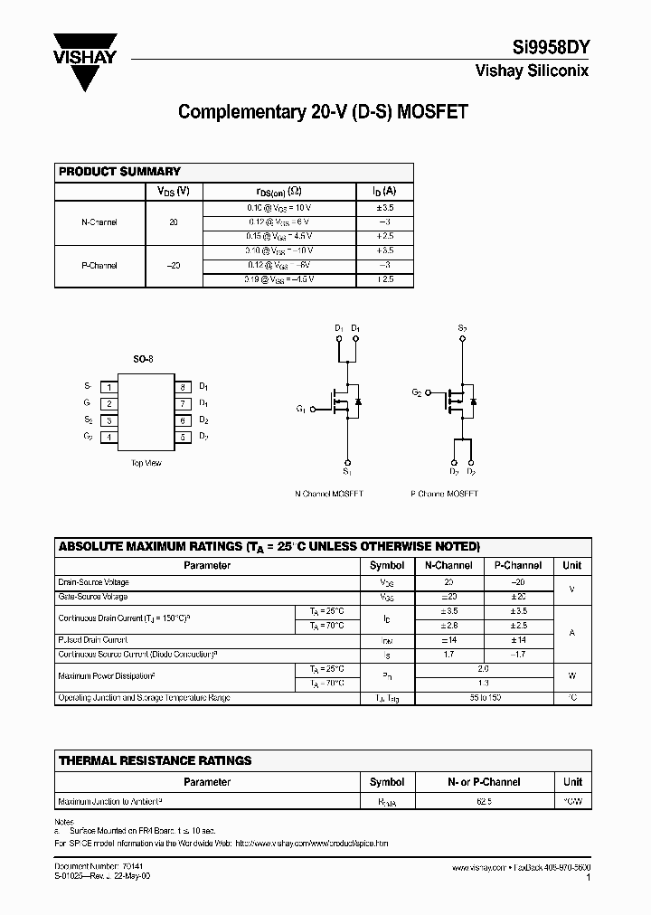 SI9958DY_182390.PDF Datasheet