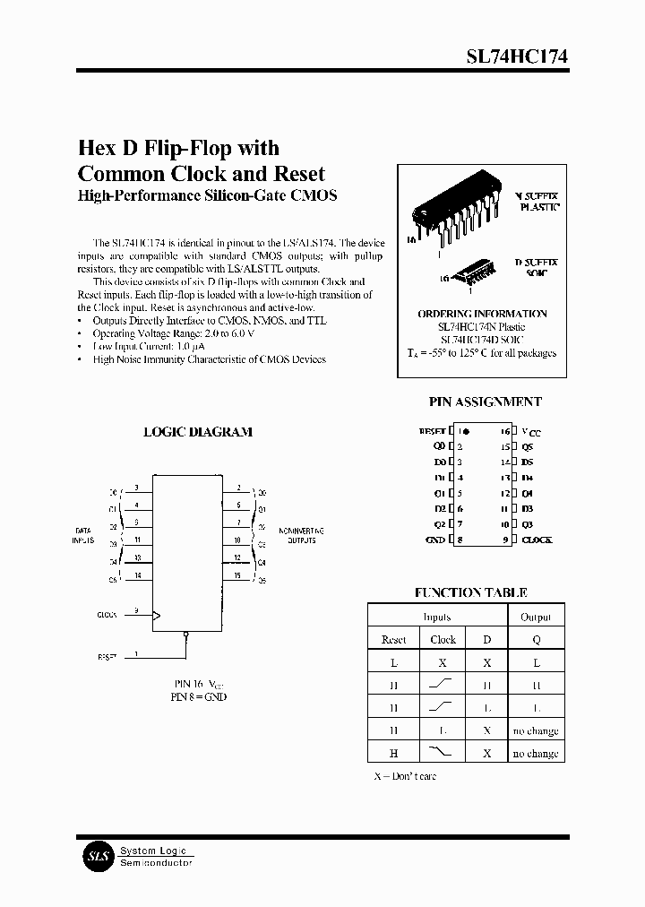 SL74HC174_96116.PDF Datasheet