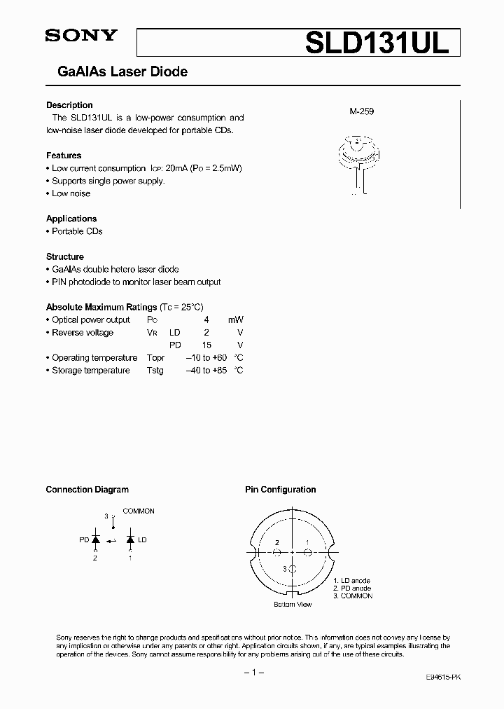 SLD131UL_160765.PDF Datasheet