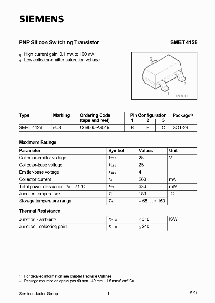 SMBT4126_43371.PDF Datasheet
