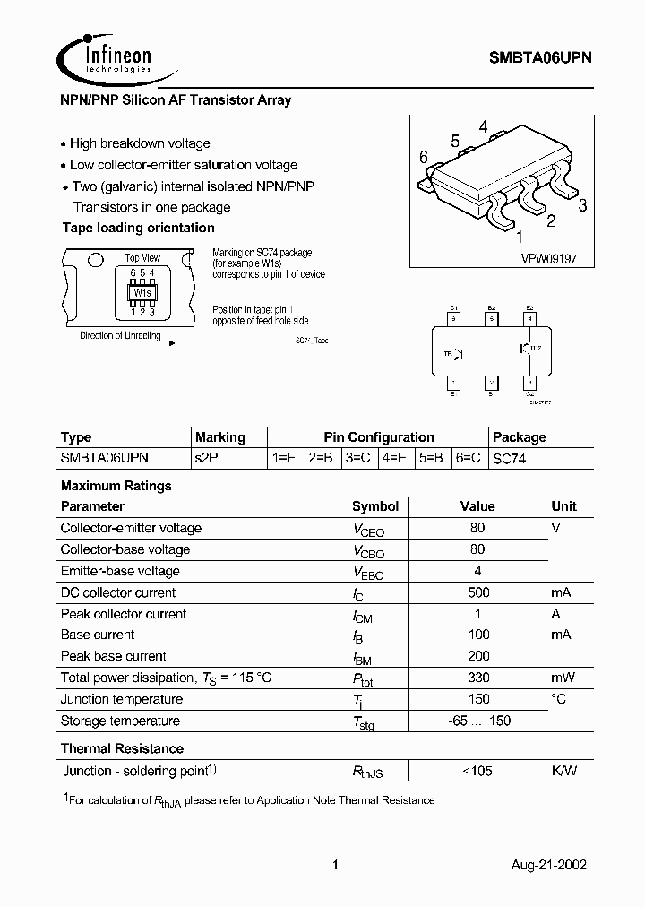 SMBTA06UPN_43383.PDF Datasheet
