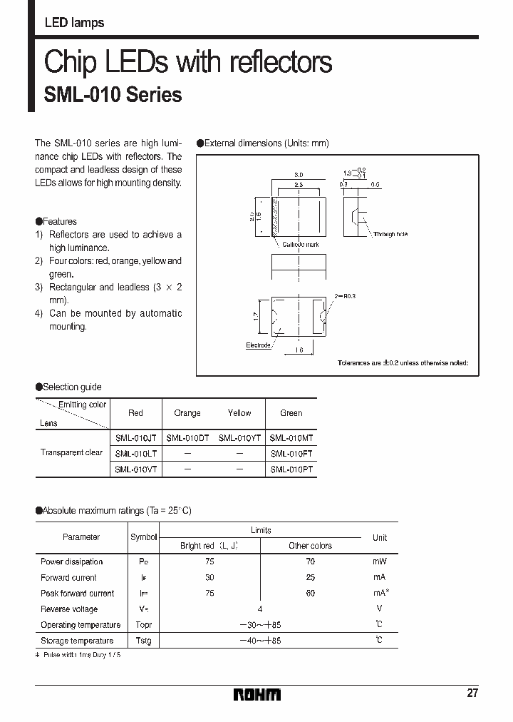 SML-010_119922.PDF Datasheet