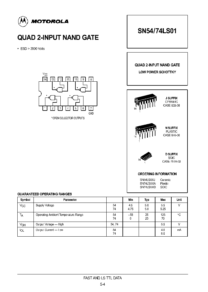 SN74LS01D_179141.PDF Datasheet
