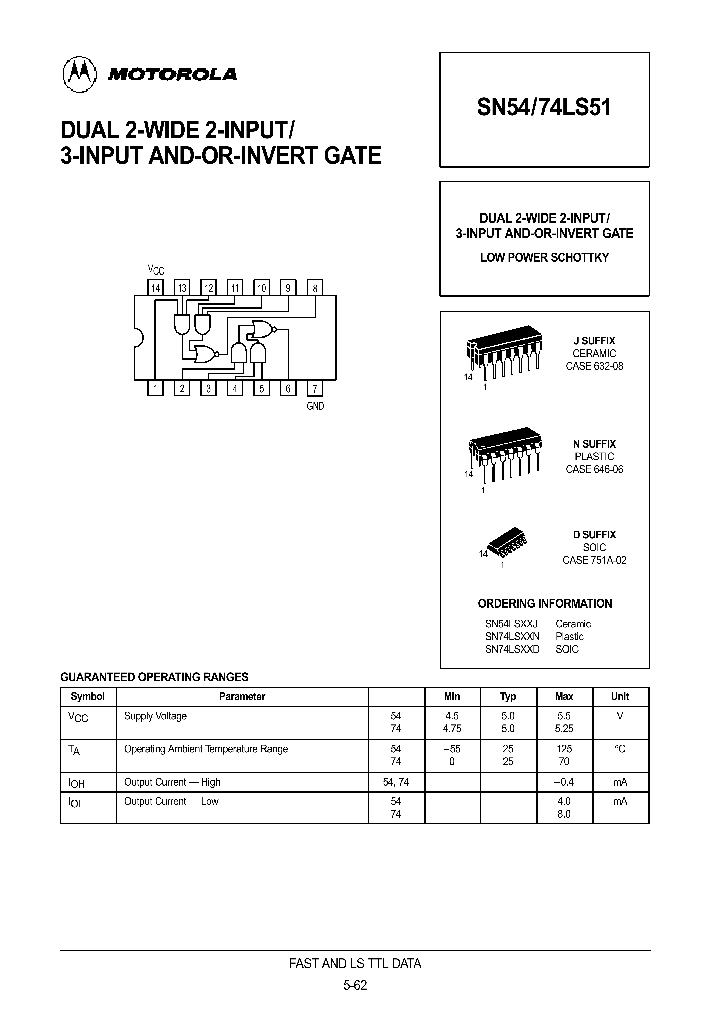 SN74LS51D_186395.PDF Datasheet