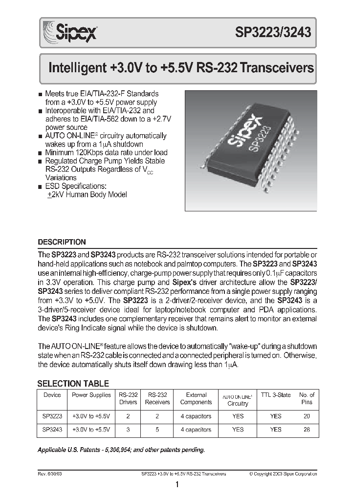 SP3223_35846.PDF Datasheet