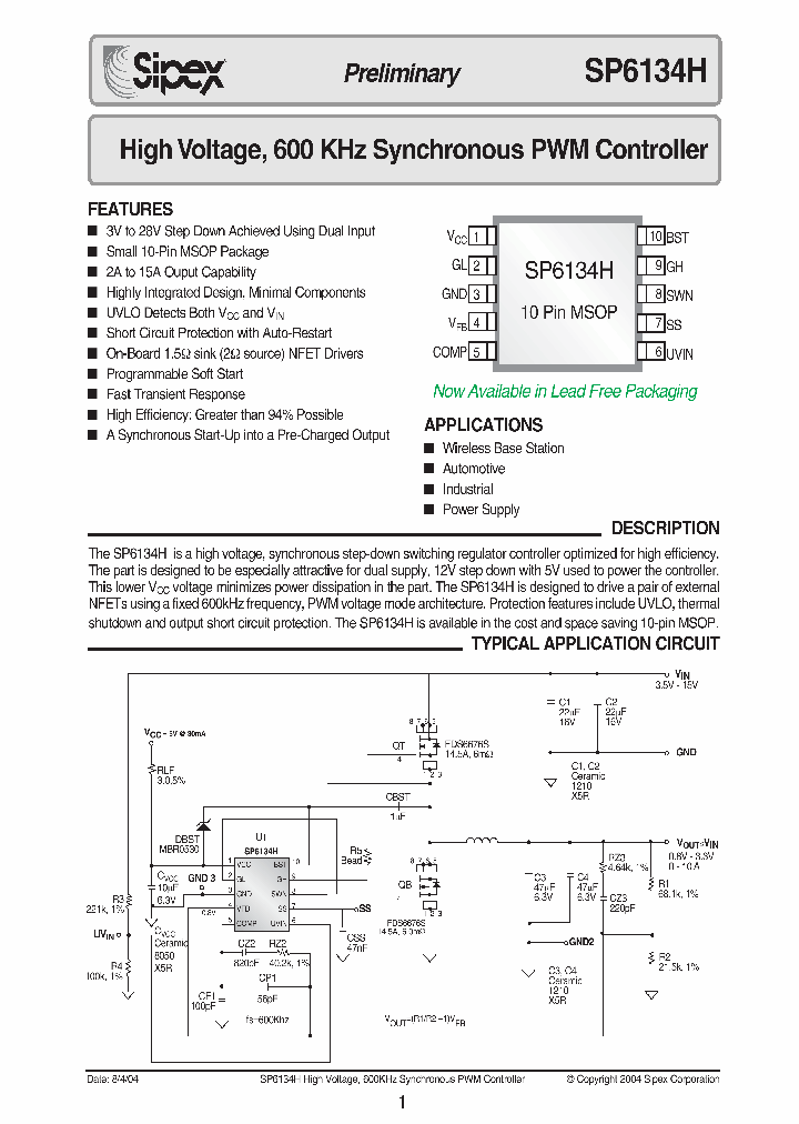 SP6134H_36149.PDF Datasheet