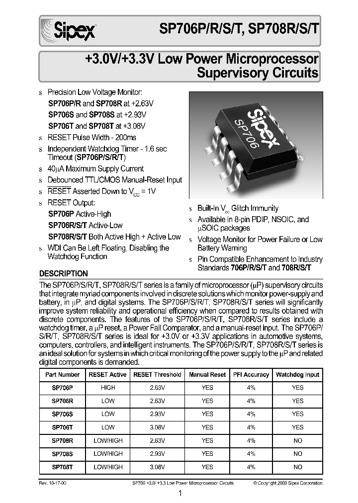 SP708S_99081.PDF Datasheet