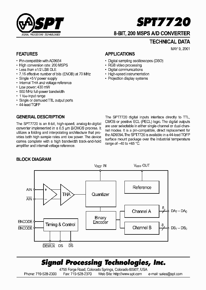 SPT7720_74613.PDF Datasheet