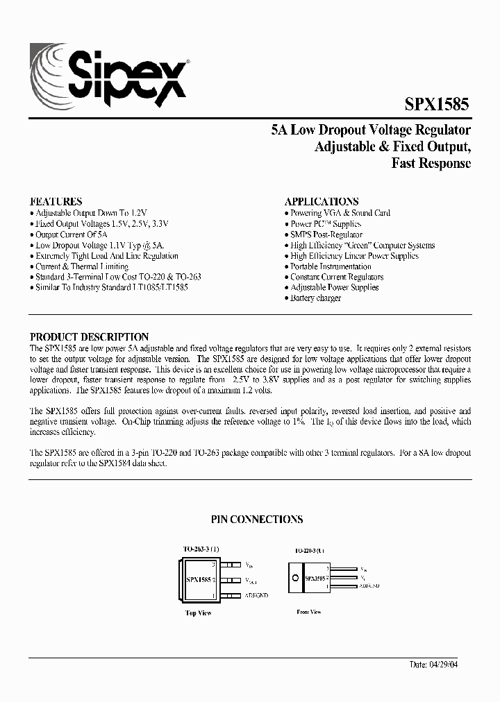 SPX1585_132329.PDF Datasheet