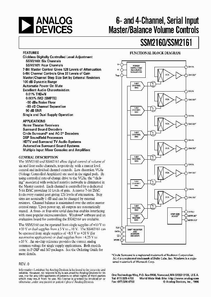 SSM2160_89916.PDF Datasheet