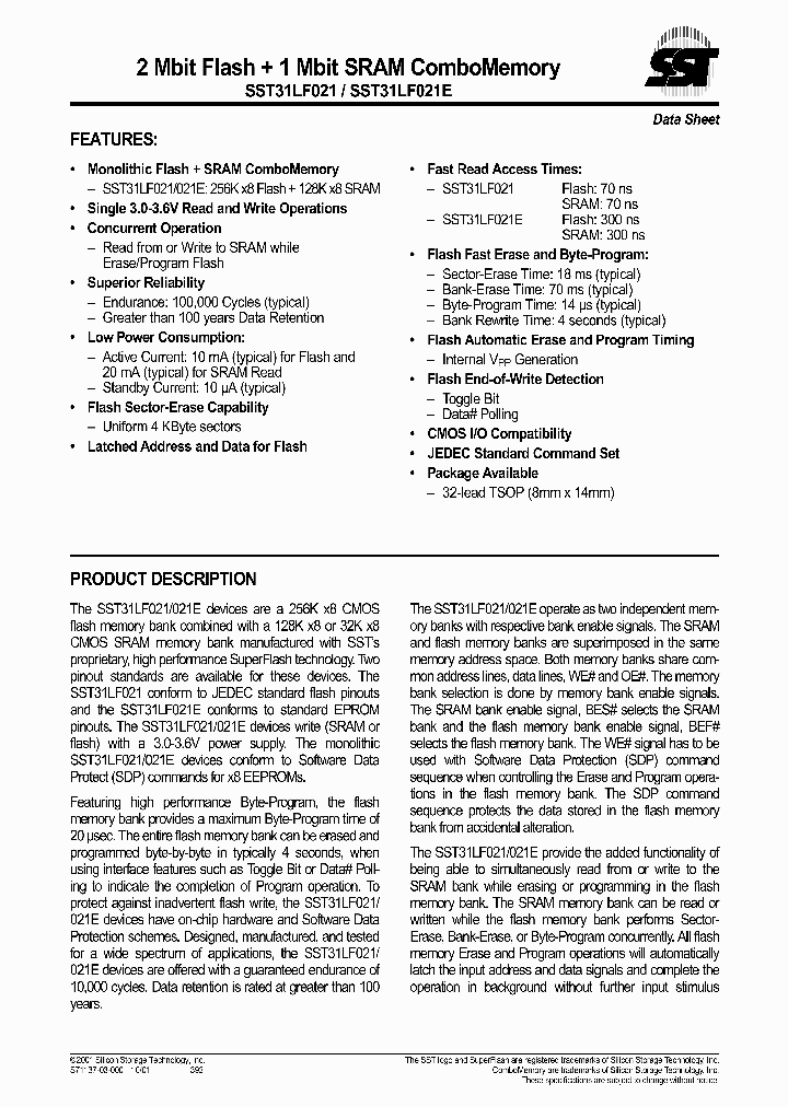 SST31LF021_193557.PDF Datasheet