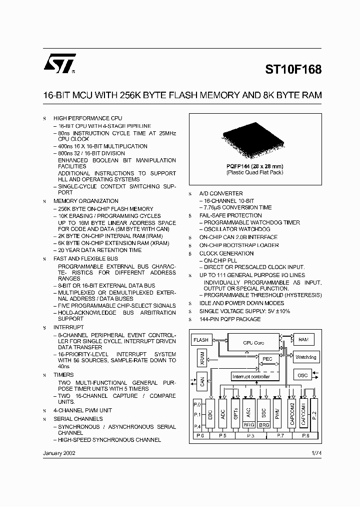ST10F168_135009.PDF Datasheet