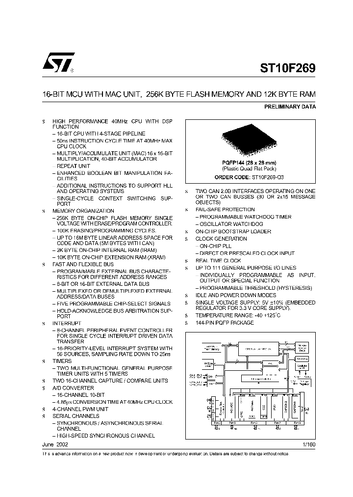 ST10F269_158530.PDF Datasheet