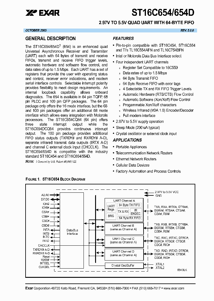 ST16C654_14792.PDF Datasheet