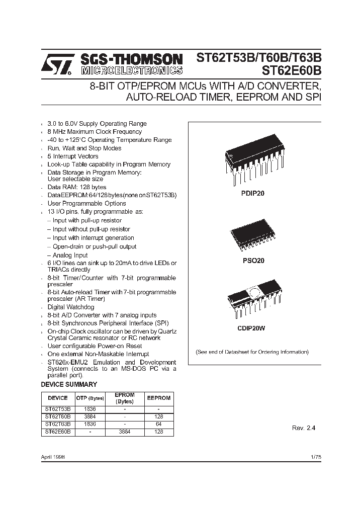 ST6253BB1_73894.PDF Datasheet