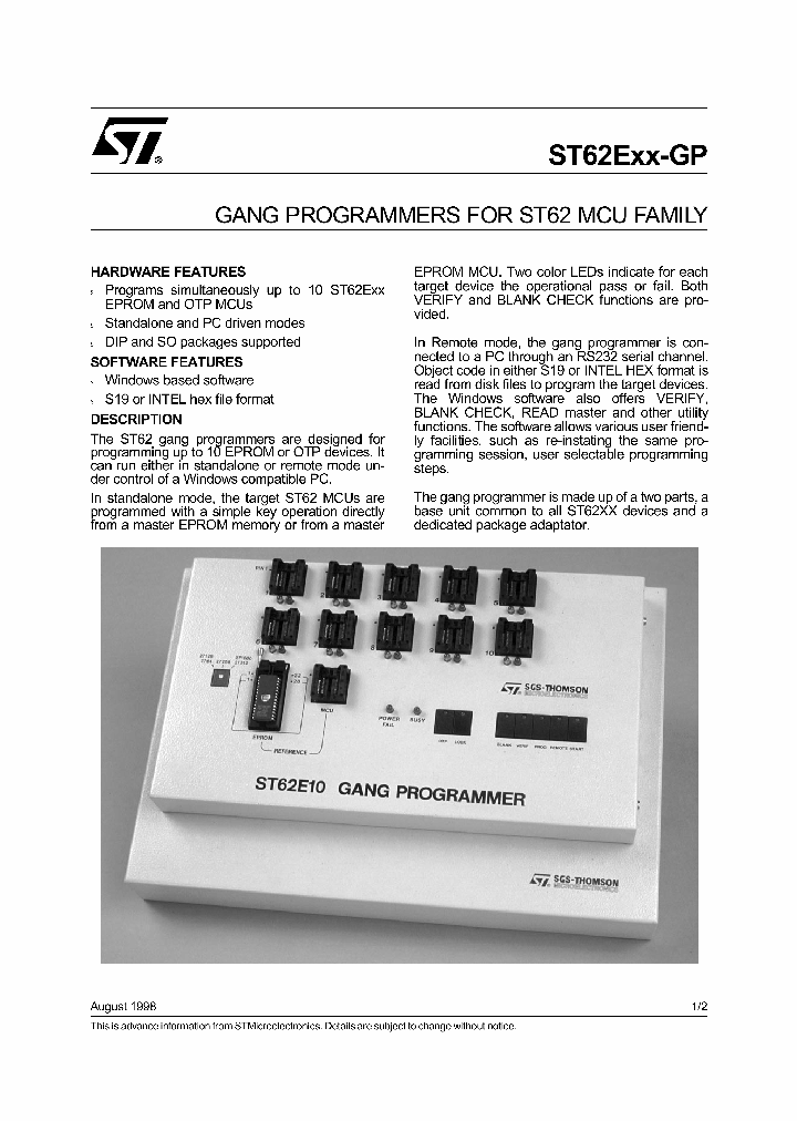 ST62E65B_126868.PDF Datasheet
