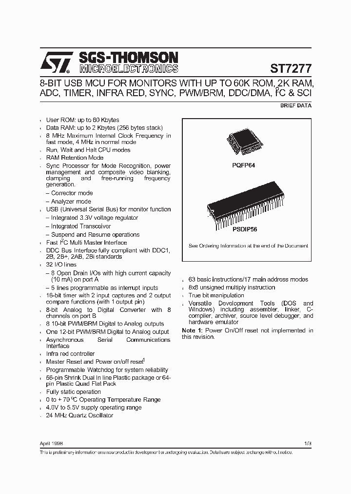 ST7277_74367.PDF Datasheet