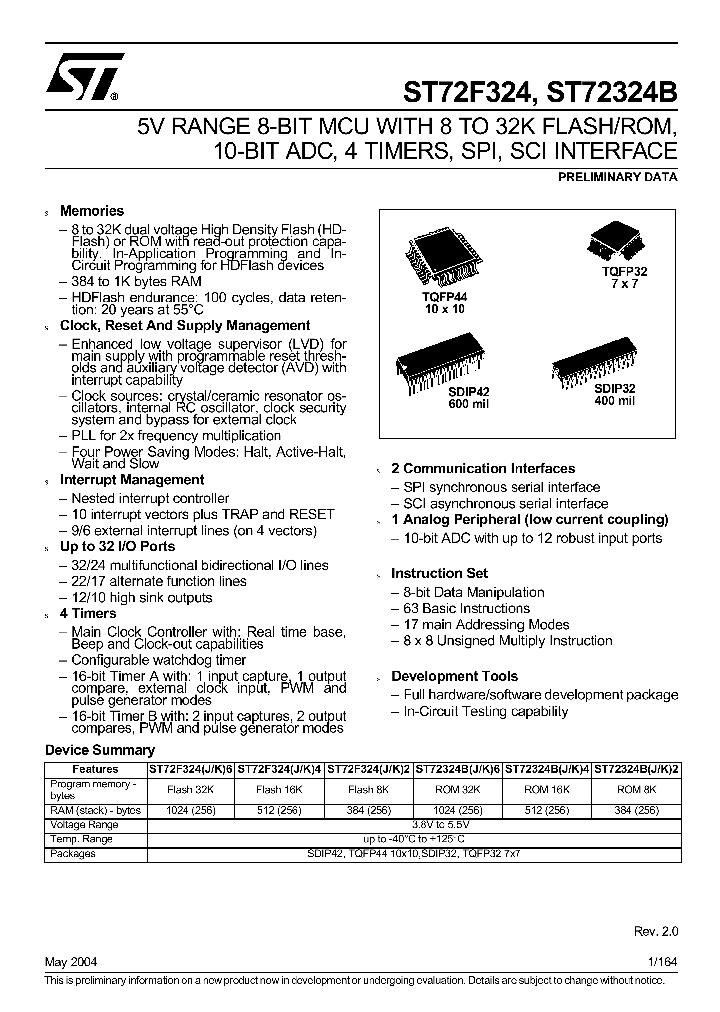 ST72F324_180867.PDF Datasheet