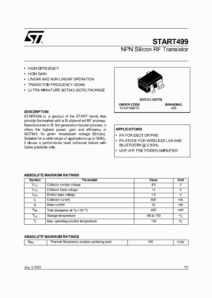 START499_73132.PDF Datasheet