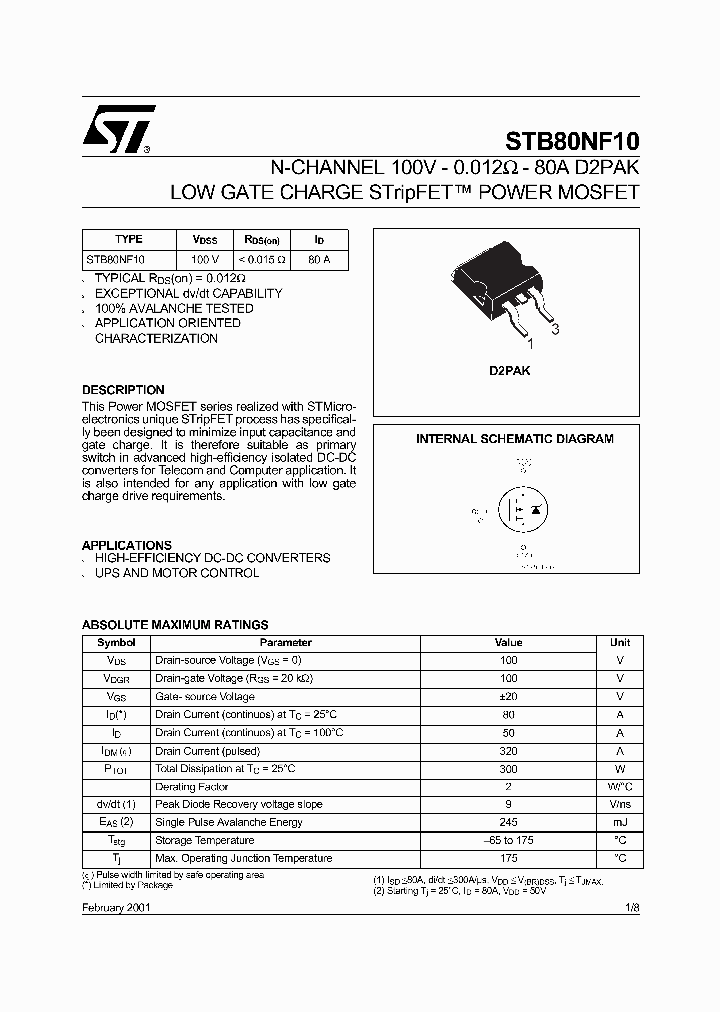 STB80NF10_71656.PDF Datasheet
