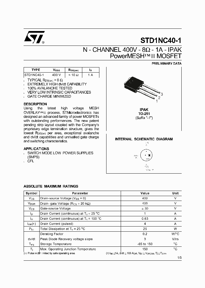 STD1NC40-1_181873.PDF Datasheet