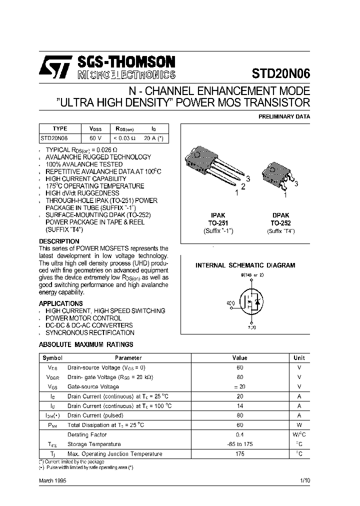 STD20N06_152864.PDF Datasheet