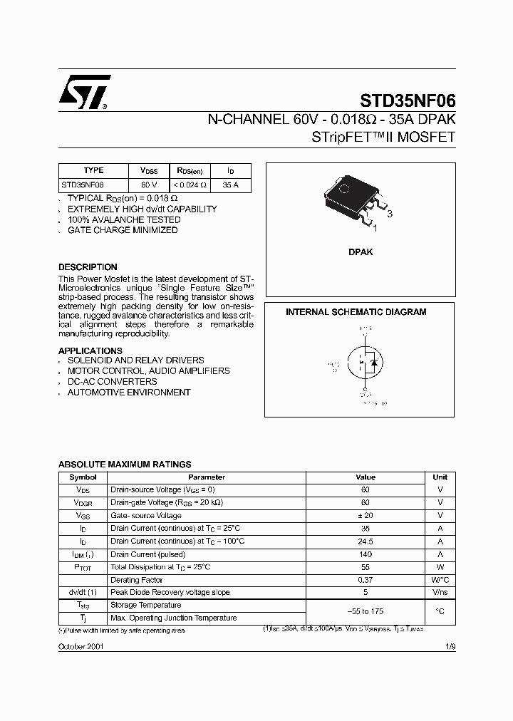 STD35NF06_70746.PDF Datasheet