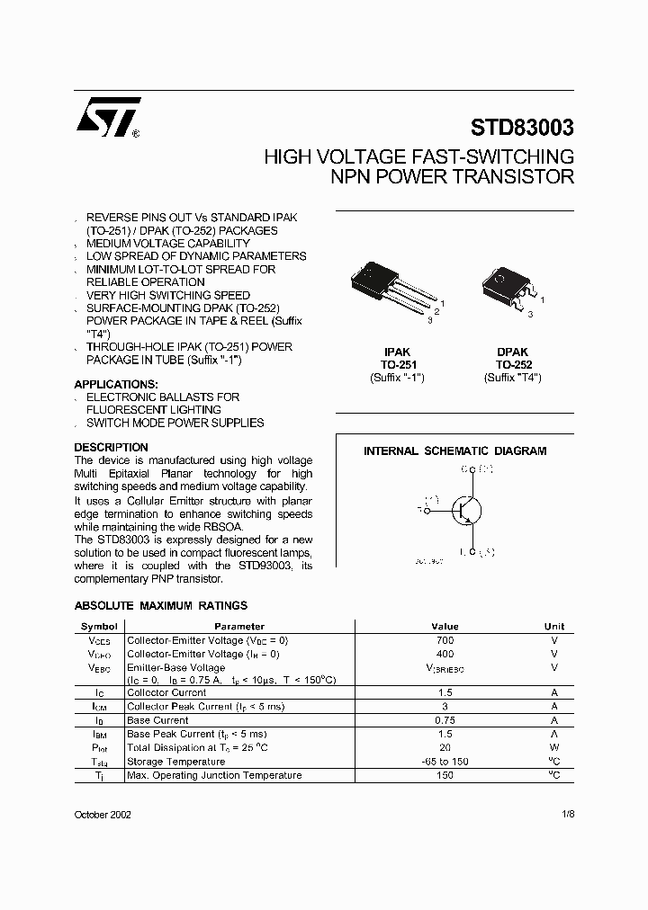 STD83003_70131.PDF Datasheet