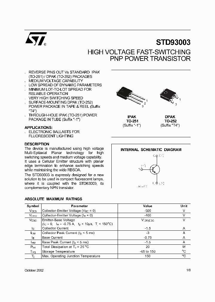 STD93003_70134.PDF Datasheet