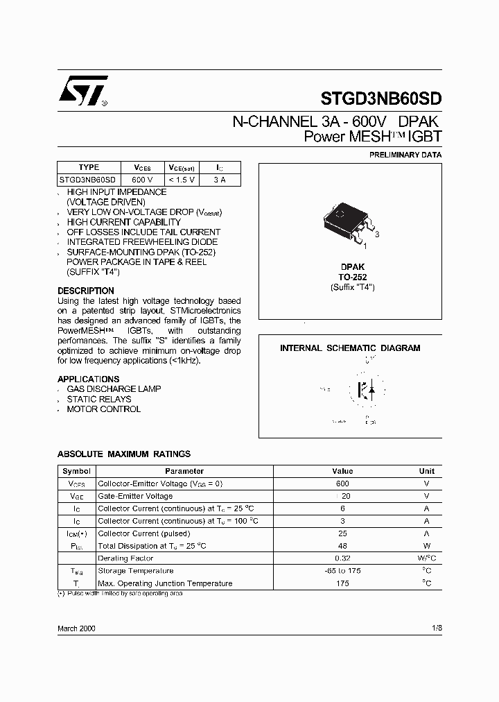 STGD3NB60SD_77072.PDF Datasheet