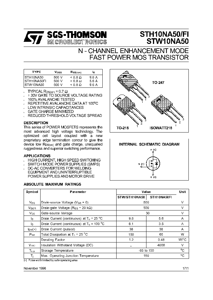 STH10NA50_155648.PDF Datasheet