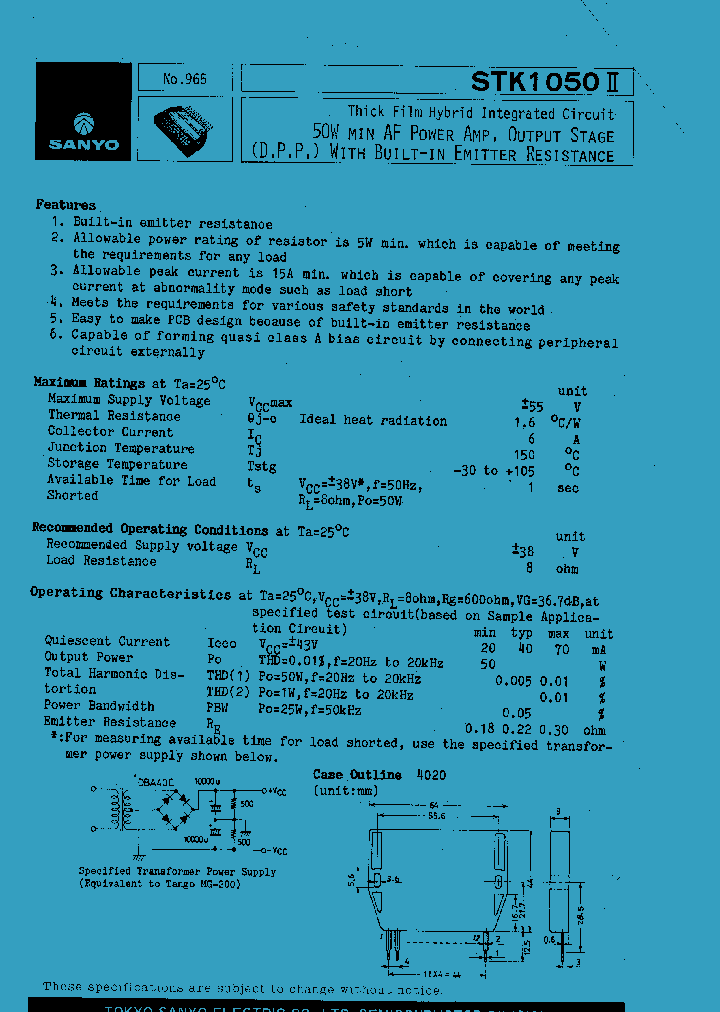 STK1050II_67765.PDF Datasheet